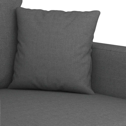 Soffa 2-sits mörkgrå 120 cm tyg