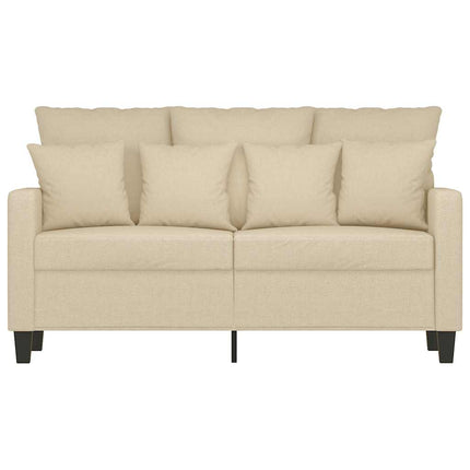2-sitssoffa gräddvit 120 cm tyg