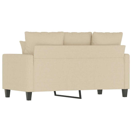 2-sitssoffa gräddvit 120 cm tyg