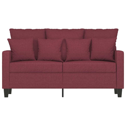 2-sitssoffa vinröd 120 cm tyg