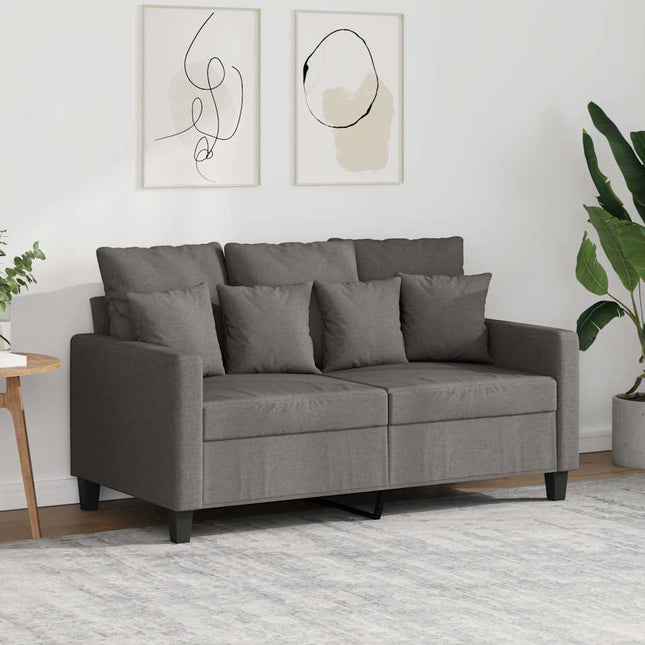 2-sitssoffa taupe 120 cm tyg