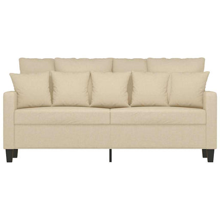 2-sitssoffa gräddvit 140 cm tyg