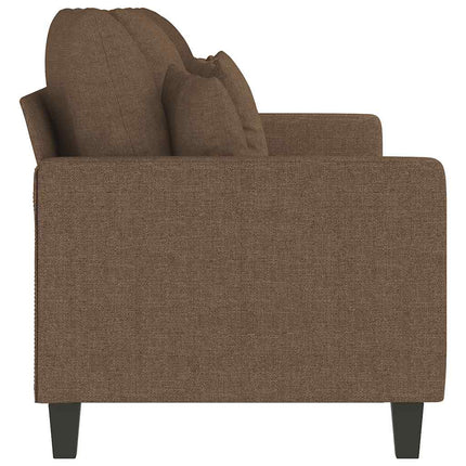 3-sitssoffa brun 180 cm tyg