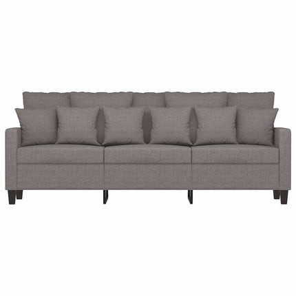 3-sitssoffa taupe 180 cm tyg