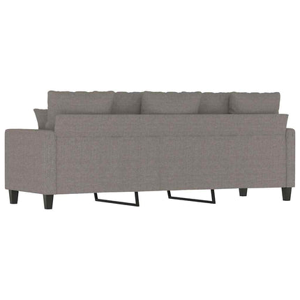 3-sitssoffa taupe 180 cm tyg