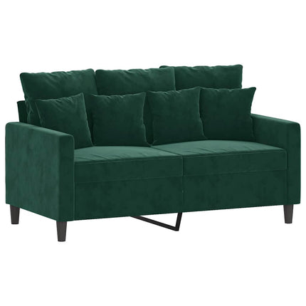 Soffa 2-sits mörkgrön 120 cm sammet