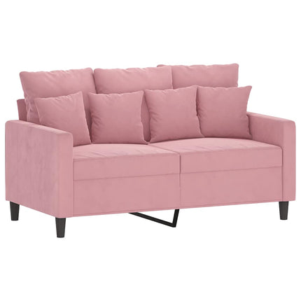 Soffa 2-sits rosa 120 cm sammet
