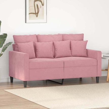 Soffa 2-sits rosa 120 cm sammet