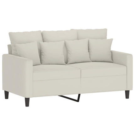 2-sitssoffa gräddvit 120 cm sammet
