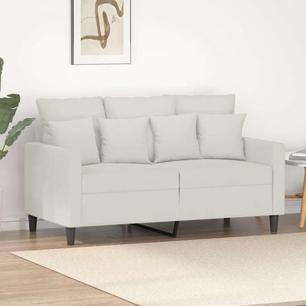 2-sitssoffa gräddvit 120 cm sammet