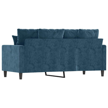 2-sitssoffa blå 140 cm sammet