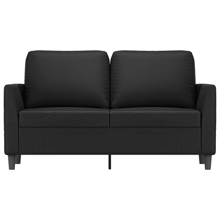 2-sitssoffa svart 120 cm konstläder