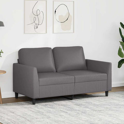 2-sitssoffa Grå 120 cm konstläder