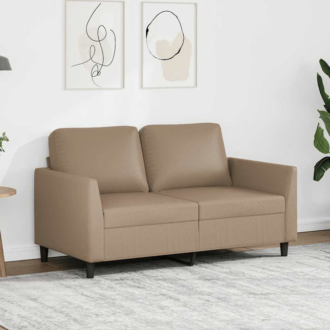 2-sitssoffa cappuccino 120 cm konstläder