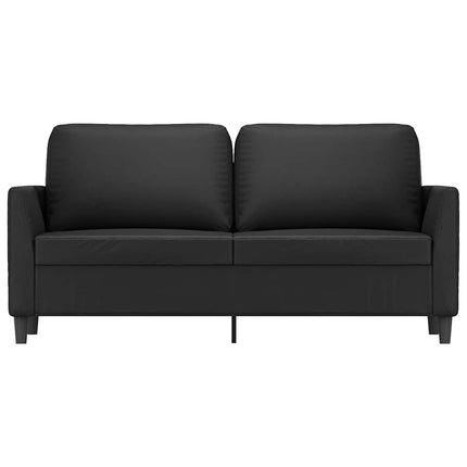2-sitssoffa svart 140 cm konstläder