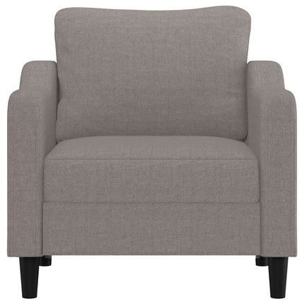 Fåtölj taupe 60 cm tyg
