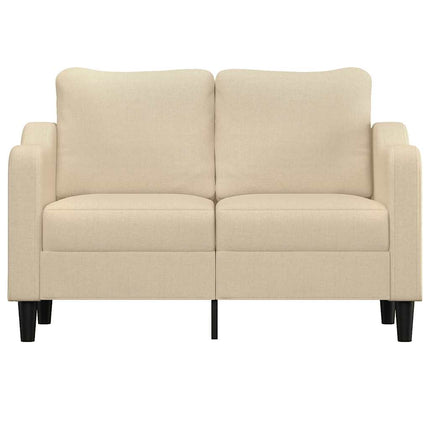 2-sitssoffa gräddvit 120 cm tyg
