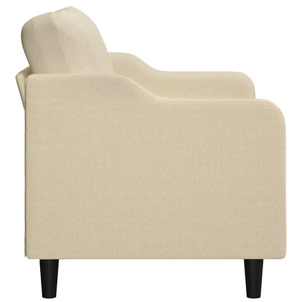 2-sitssoffa gräddvit 120 cm tyg