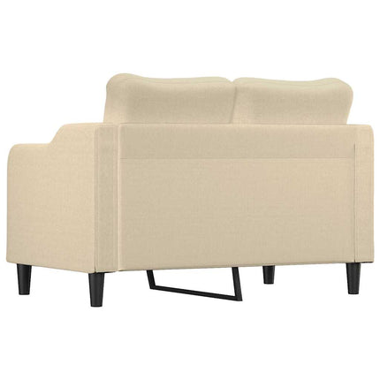2-sitssoffa gräddvit 120 cm tyg