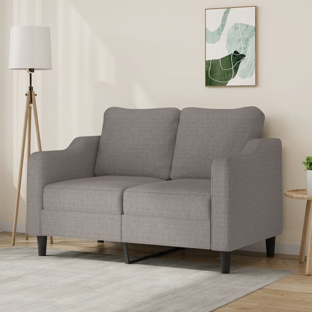 2-sitssoffa taupe 120 cm tyg