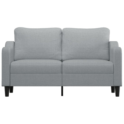 2-sitssoffa ljusgrå 140 cm tyg