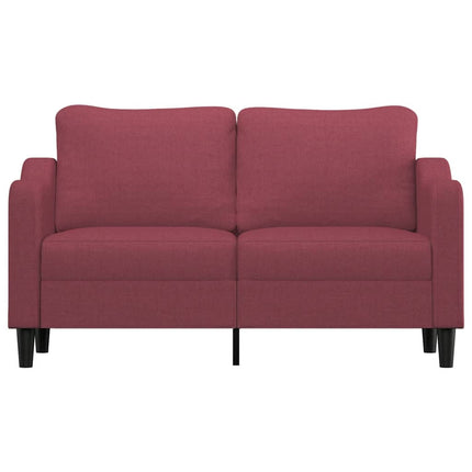 2-sitssoffa vinröd 140 cm tyg