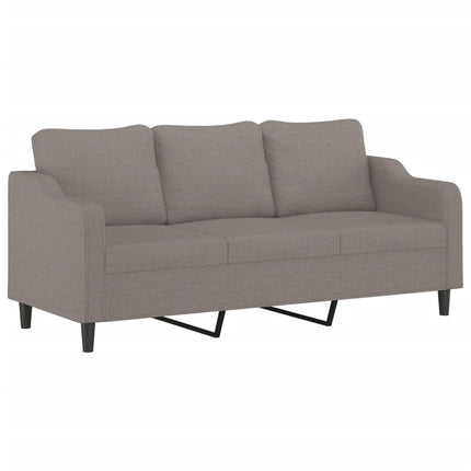 3-sitssoffa taupe 180 cm tyg