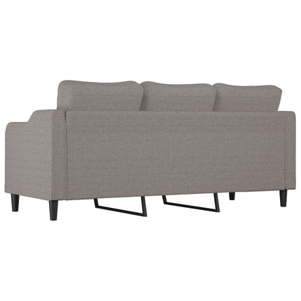 3-sitssoffa taupe 180 cm tyg