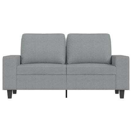 2-sitssoffa ljusgrå 120 cm tyg
