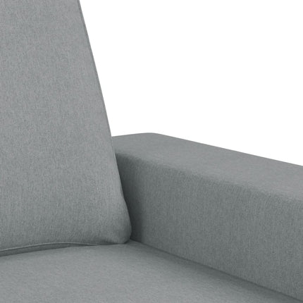 2-sitssoffa ljusgrå 120 cm tyg