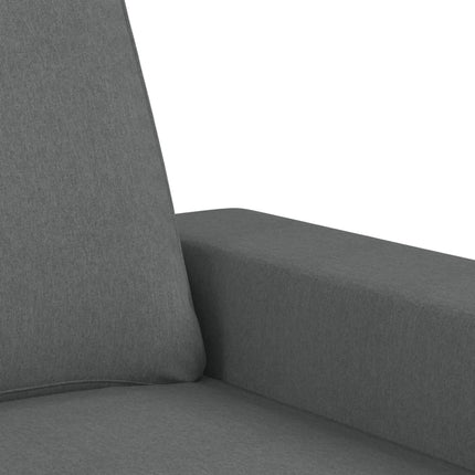 Soffa 2-sits mörkgrå 120 cm tyg