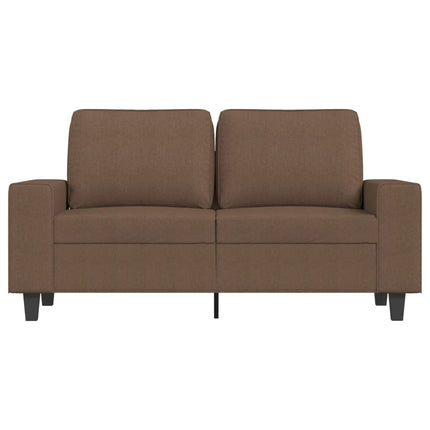 2-sitssoffa brun 120 cm tyg
