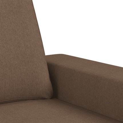 2-sitssoffa brun 120 cm tyg