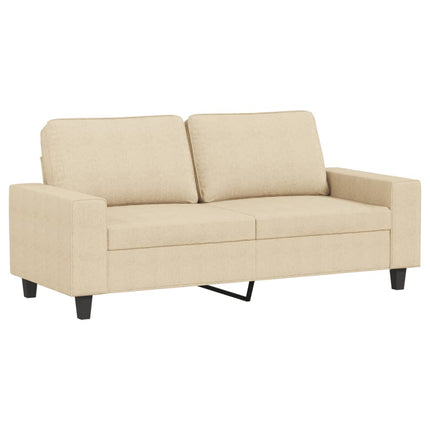2-sitssoffa gräddvit 140 cm tyg