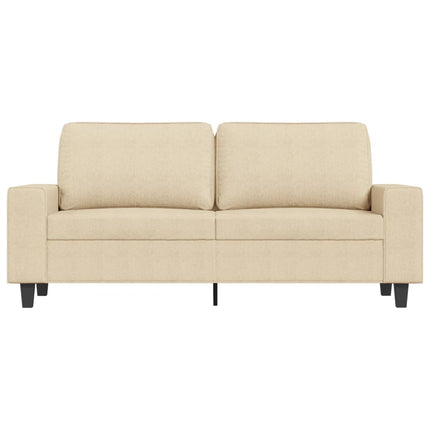 2-sitssoffa gräddvit 140 cm tyg