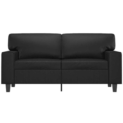 2-sitssoffa svart 120 cm konstläder