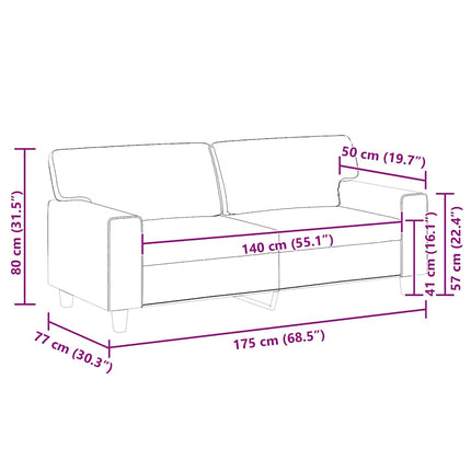 2-sitssoffa Grädde 140 cm konstläder