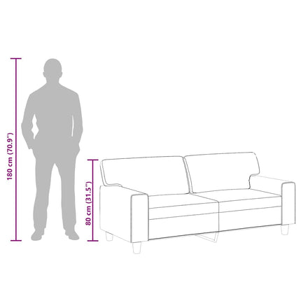 2-sitssoffa cappuccino 140 cm konstläder