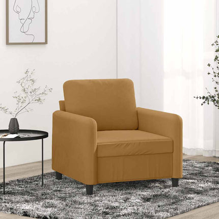 Fåtölj Brun 60 cm sammet