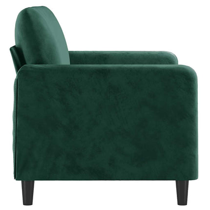 Soffa 2-sits mörkgrön 120 cm sammet