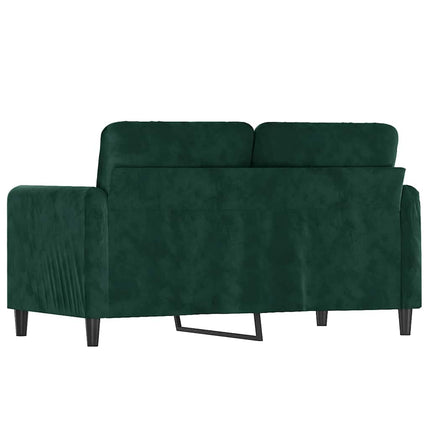 Soffa 2-sits mörkgrön 120 cm sammet
