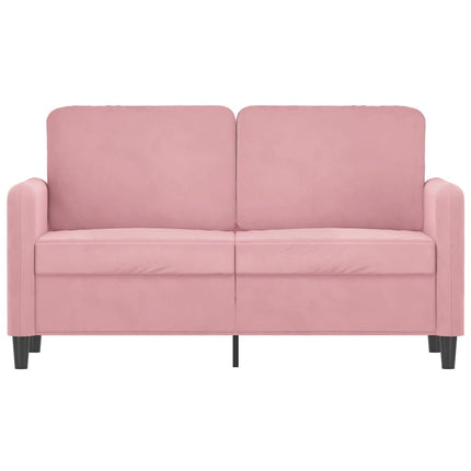 Soffa 2-sits rosa 120 cm sammet