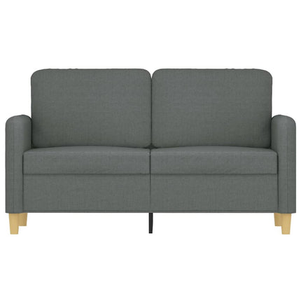 Soffa 2-sits mörkgrå 120 cm tyg