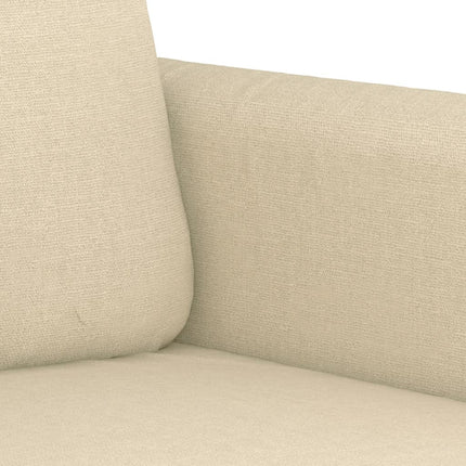 2-sitssoffa gräddvit 140 cm tyg