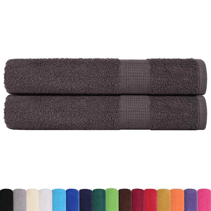 Bastuhanddukar FROGN 2 st antracit 80x200 cm 360 gsm