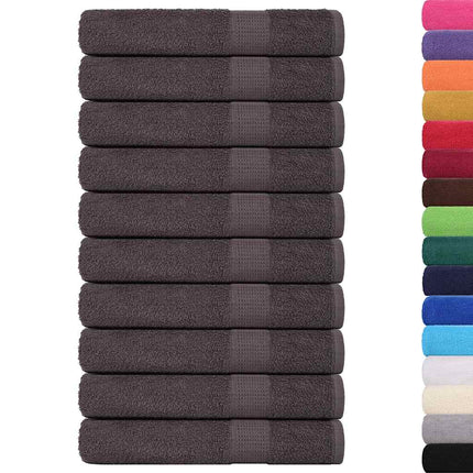 Bastuhanddukar FROGN 10 st antracit 80x200 cm 360 gsm