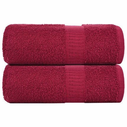 Tvätthanddukar FROGN 2 st vinröd 30x30 cm 360 gsm