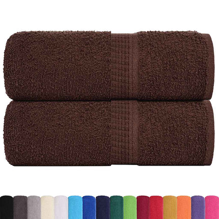 Tvätthanddukar FROGN 2 st brun 30x30 cm 360 gsm
