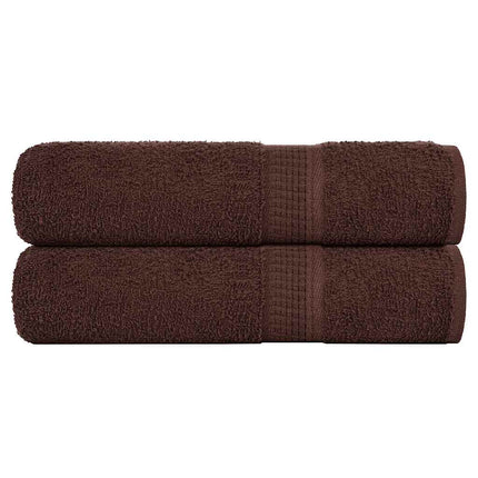 Handdukar FROGN 2 st brun 50x100 cm 360 gsm