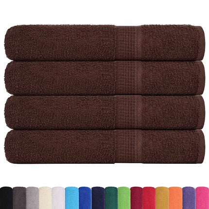 Bastuhanddukar FROGN 4 st brun 80x200 cm 360 gsm